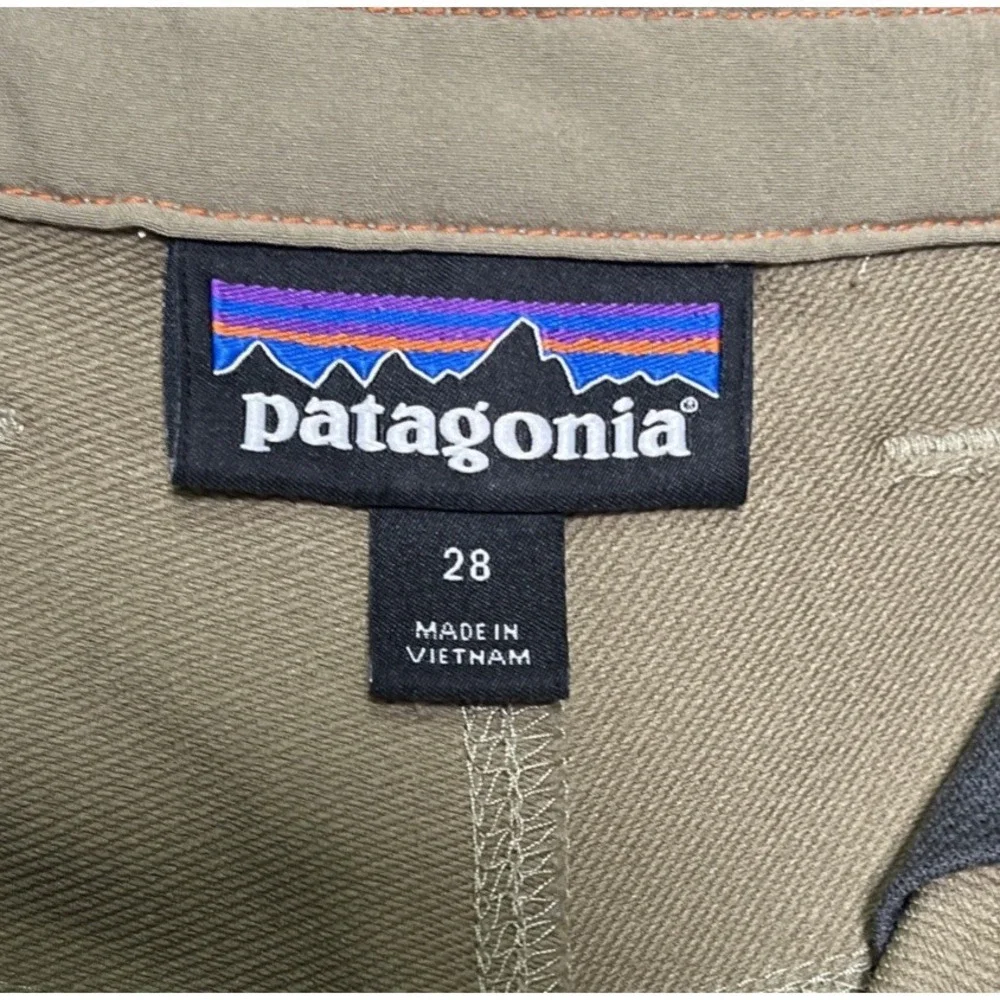 Patagonia Common Threads Pants Mens 28/30 Tan Zipped Pockets
